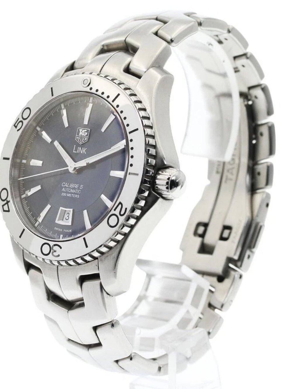 TAG HEUER Link WJ201C Caliber 5 Navy Dial Automatic Men's Watch_965229